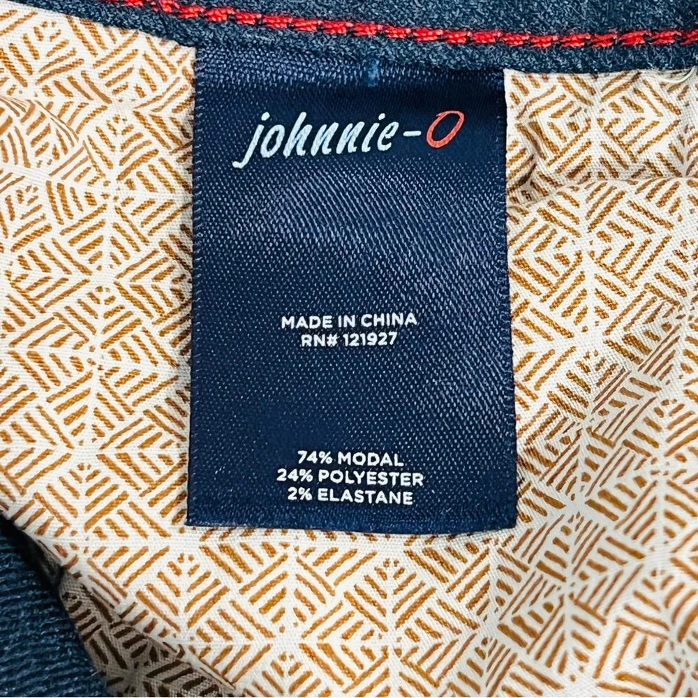 JOHNNIE-O London Brushed Twill 5 Pocket Pants Men 34x32 Indigo Blue $168 NWOT